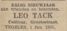 Leo Tack Grotestraat 1930