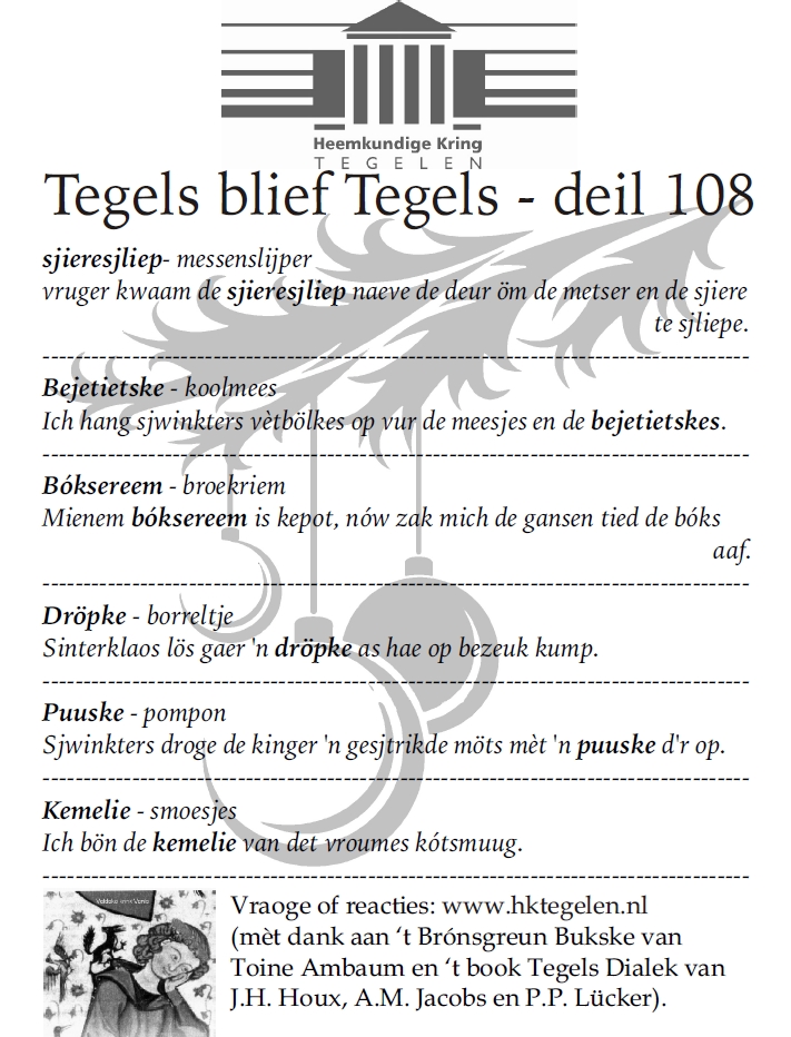Tegels blief Tegels 108