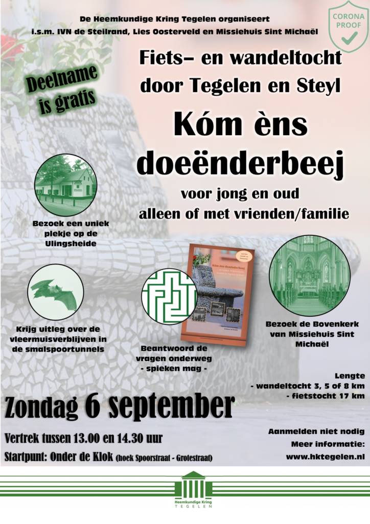 2020-07-22 Poster fiets- en wandeltocht Kóm èns doeënderbeej