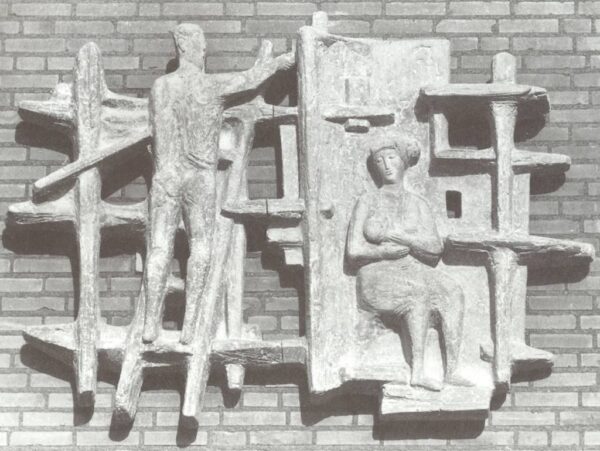 Het bouwende gezin geplaatst vanaf 1963 op Paul Guillaumestraat